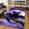 Various sizes of How to Train Your Dragon Toothless pattern rugs, cartoon style, suitable for bedrooms, living rooms, sofa