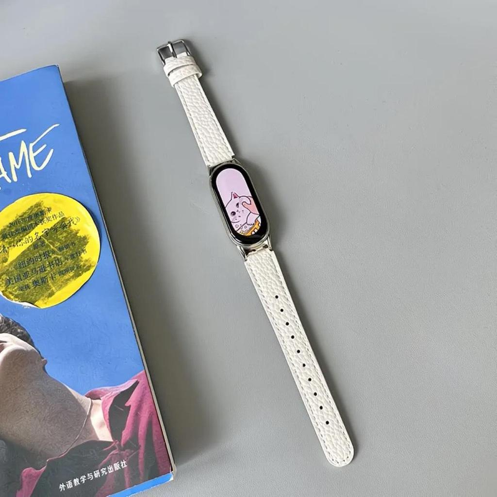 Genuine Leather Lychee Pattern Watch Strap - Soft, Stylish, and Smart