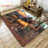 Wild Animals Deer Wildebeest Carpet for Living Room Bedroom Rug Kitchen Door Kids Unslip Floor Mats Birthday Gift Alfombra Rug