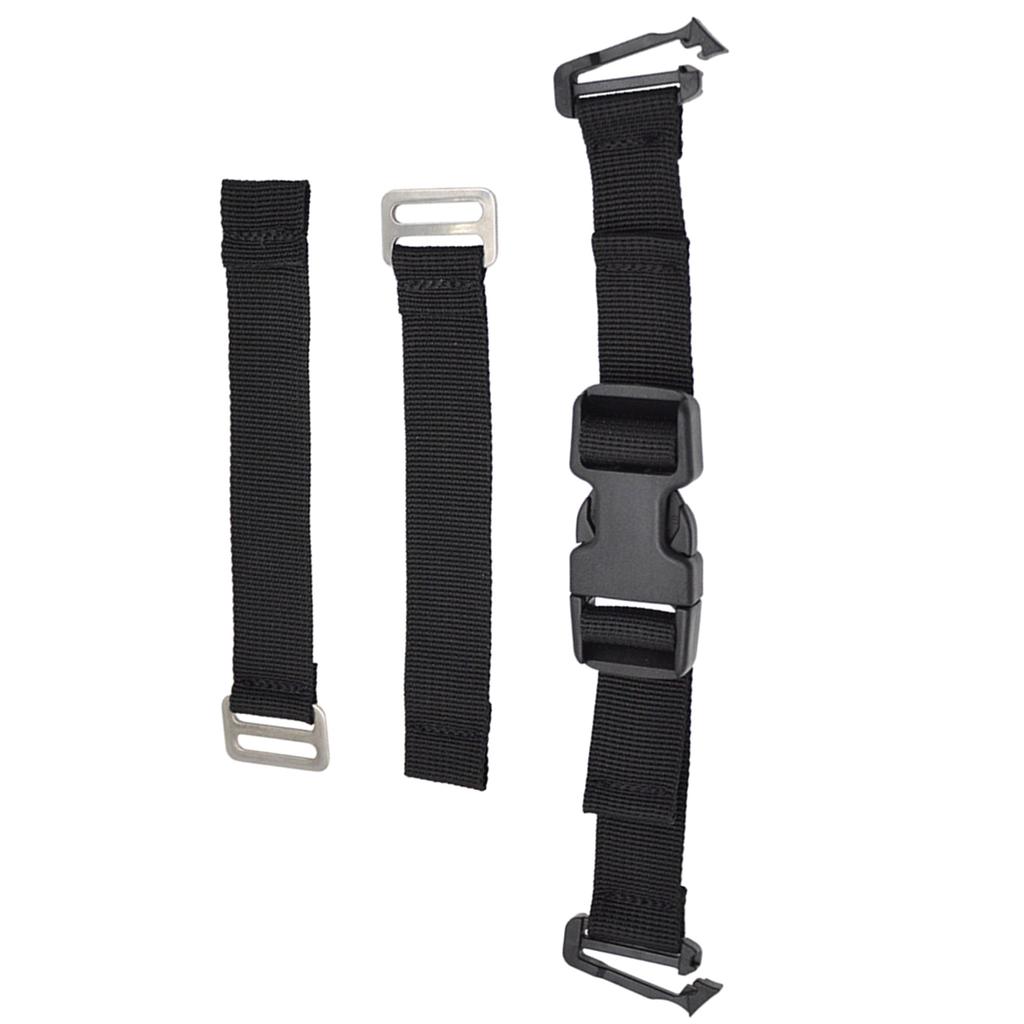 Scubadykking Sele Justerbar Hurtigutløser Bryststropp Erstatning Scubadykking Webbingstropp Hurtigutløserspenne