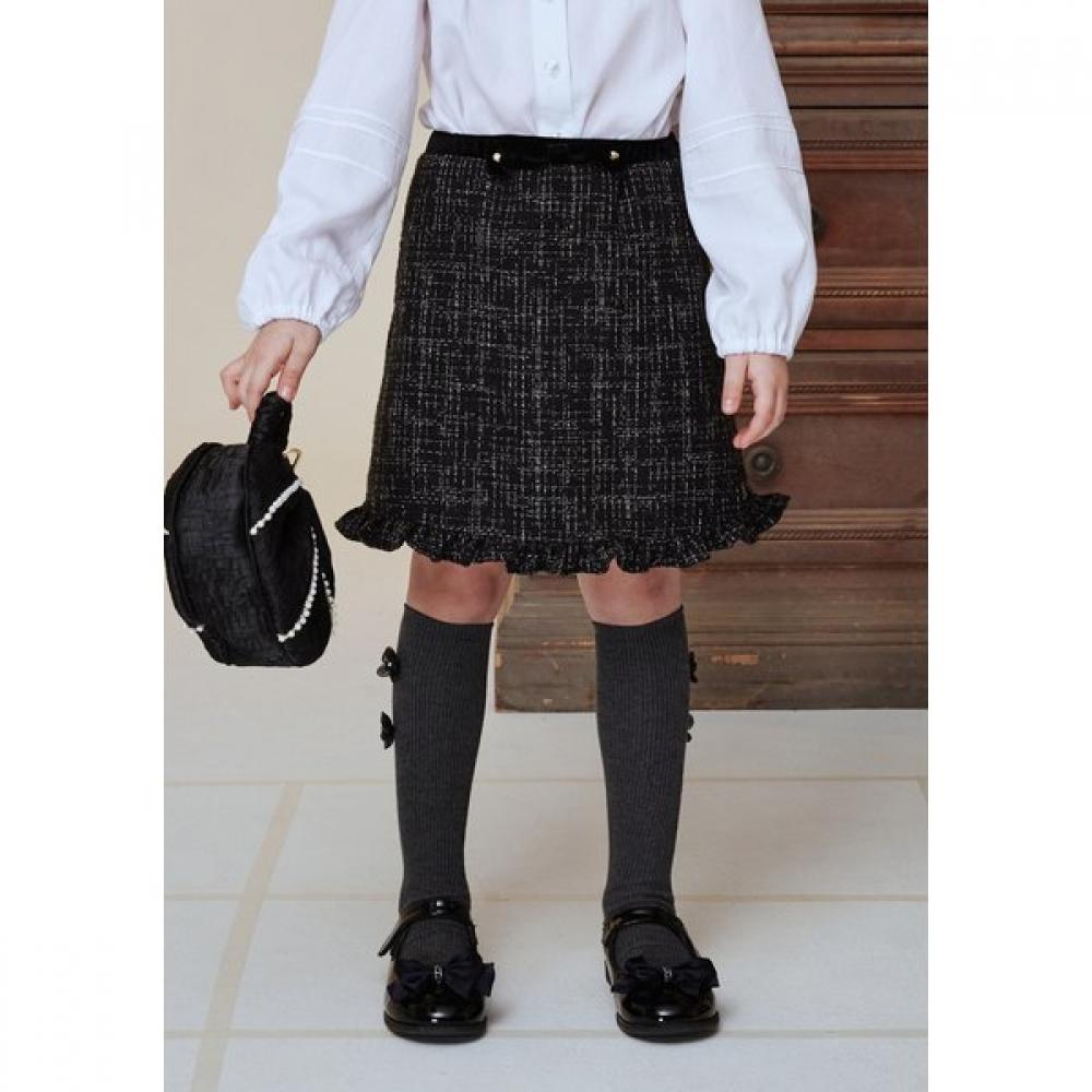 The Coffee Bean Tea Leaf Black Tweed Frill Skirt Ba12sk01bk 130