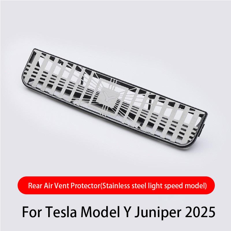 For Tesla Model 3/Y Highland Juniper 2025 Rear Center Console Air Outlet Cover Vent Outlet Dust Cover Car Styling Accessories