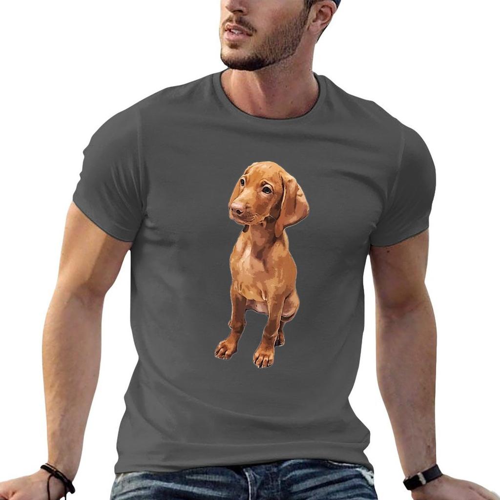 Vizsla Cute Hungarian Vizsla Puppy Dog Tshirt Cotton T Shirts Unisex 100 T Shirt For Unisex T Shirts Cotton 100 Tshirt