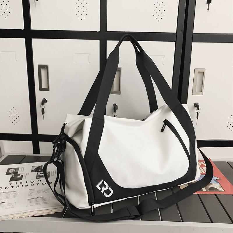 Borsa da Viaggio per Viaggi d'Affari Borsa a Mano Borsa a Mano Grande Capacità Leggera Borsa da Palestra Borsa a Tracolla Scomparto per Scarpe Asciutto e Bagnato