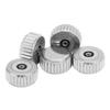 Watch Crown Quartz Mechanical Steel Watch Crown Set Watch Repairing Tool Accessory (5 Pieces)6mm Flat Hole