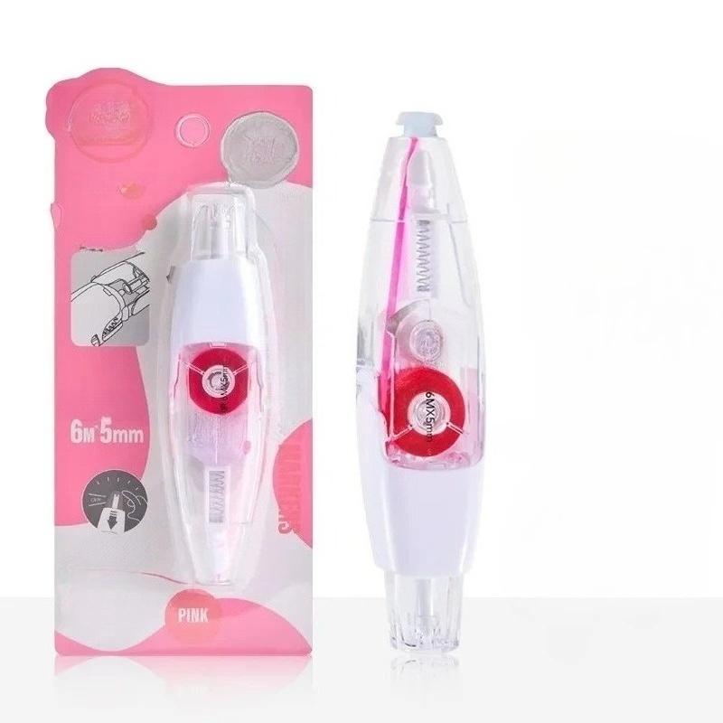 Marker Tape Highlighter for Student Study Press Type Fluorescent Stationery Marker Tape Clean Text Underliner for Study Office