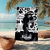 Custom Name Ultra-Soft Beach Towel with Mickey Theme,Ideal for Pool - Camping, Diving - Perfect Travel Essential, Vibrant Beach Towel.