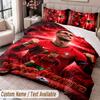Cristiano Ronaldo Bedwäsche-Set mit Aufdruck Benutzerdefinierter Name Text 1 Bettbezug 2 Kissenbezüge Für Schlafzimmer
