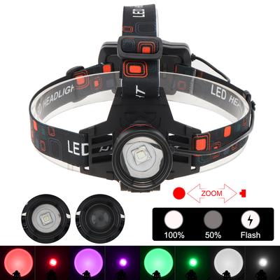 Rechargeable Headlamp Zoom Led  Fishing Headlight Torch Hunting Head Lamp Camping Headlamp Waterproof  Flashlight