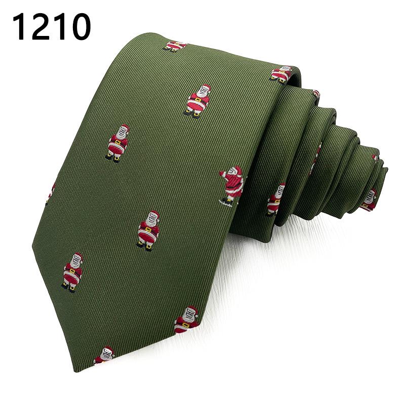 Luxury Men's Jacquard Christmas Tie - High-end Polyester Fashion