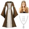 Multi-Color Medieval Costume Dress for Women - Perfect for Parties and Performances