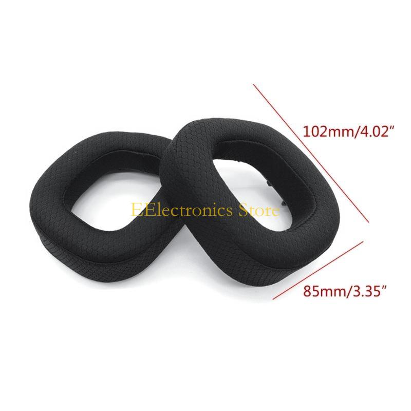 B03C 2-Piece Replacement Earpads Ear Cushion Earpads for HS80 RGB Repair Spare Part