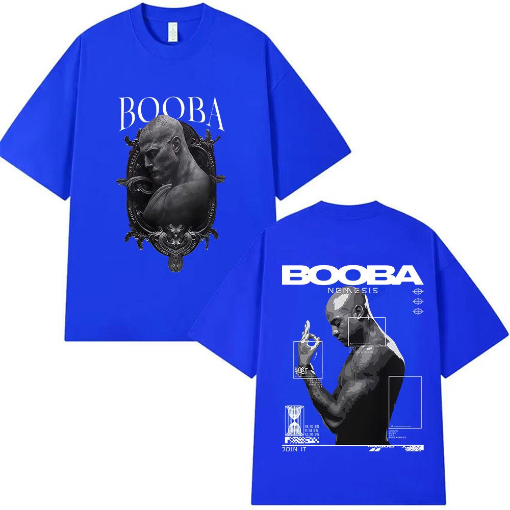 Rapper BOOBA Tour Album 2025 Graphic T Shirt Mens Retro Gothic Hip Hop Short Sleeve Tshirts Man 100 Cotton Tshirt Streetwear