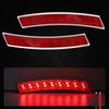 Ygmylandbb Fender Marker Wheel Side Marker Side Turn 18 Universal US Set of 2 Arches, Eyebrows, Lamps, Signals, LEDs, Fit, 12-24V, Red, Spec,