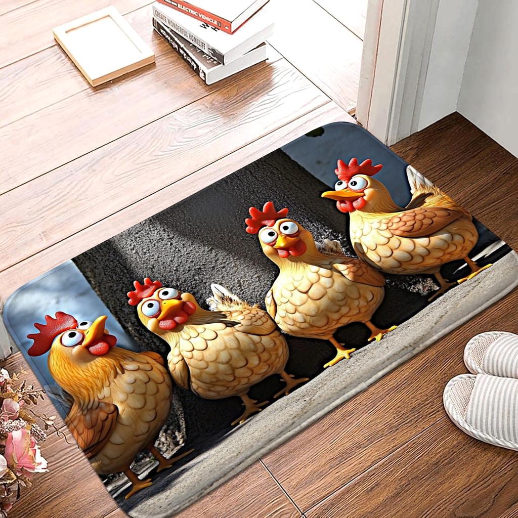 Indoor and outdoor absorbent door mats, bathroom bathtubs, cute animal patterned floor mats, machine washable kitchen floor mats