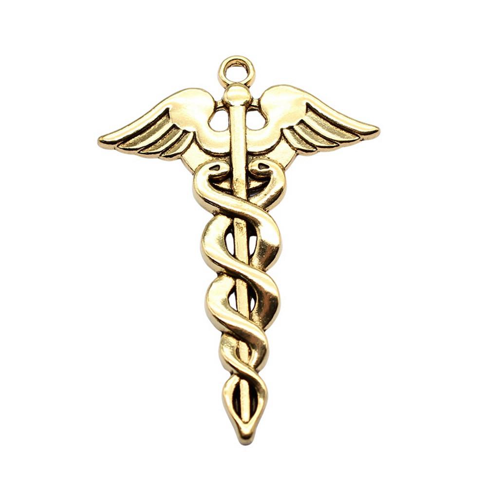 Cobra Snake Charms Antique Bronze Silver Pendants For DIY Bracelet Necklace Jewelry