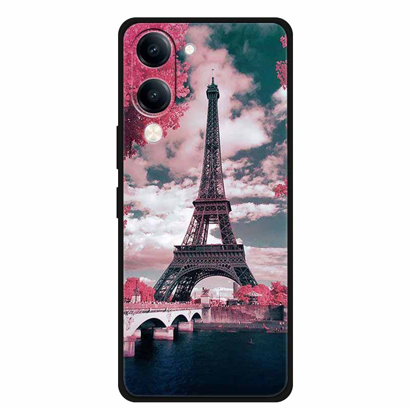 For Vivo Y29s Case Phone Cover Black Silicone Soft Case for Vivo Y19s GT Cover 6.74" Shell Dustproof Coque VIVO Y19sGT Y29 S 5G