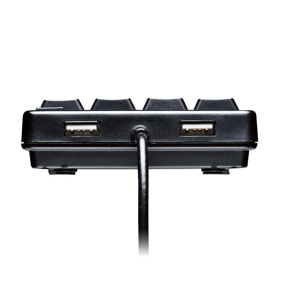 Sanwa Supply USB Hub with Numeric 2.0 Keypad, Black, NT-17UH2BKN
