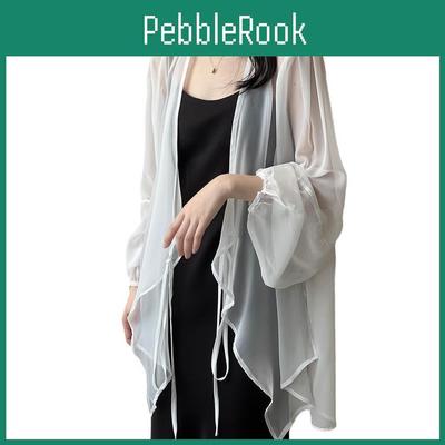 Hauts Français Été Fins Femmes Cardigan Lâche Châle Veste Solaire