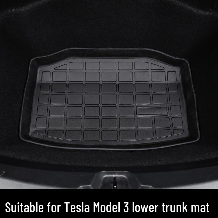 Tesla Model 3/Y Front Storage Box and Trunk Mats – TPE Rubber Accessories