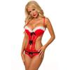 sexy underwear, lace Christmas clothes, sexy hollow onesie, support one piece.