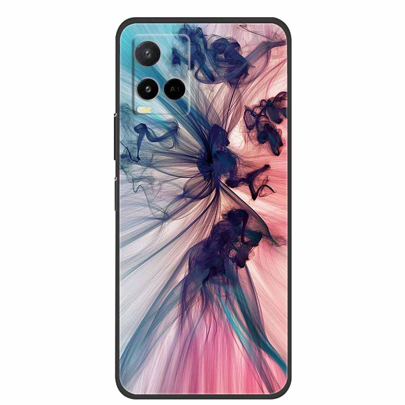 Marble Case For Vivo Y33s Silicone TPU Soft Phone Fashion Cover For Vivo Y33 S Case V2109 Funda Luxury Shockproof Cartoon Coque
