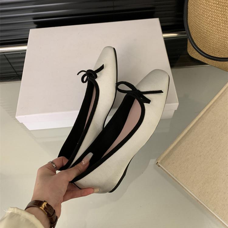 Fashion Bailamos New Brand Women Flats Round Toe Shallow Slip On Ladies Casual Ballet Shoes Soft Leather Eelgant Dress Shoes Mujer