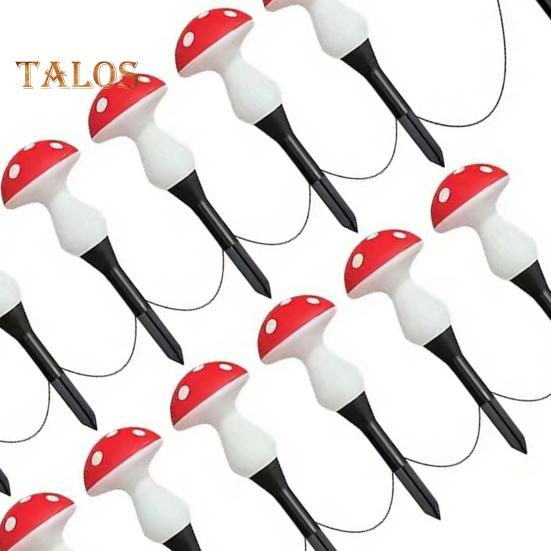 Lampe solaire champignon douce à chargement automatique, facile à installer, lampe solaire d'extérieur étanche, décoration de jardin