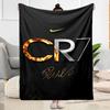 Ronaldo's Iconic Number Seven Blanket Ultra-Soft Suitable for Office Chair Livingroom Chair Four Seasons Universal Digital Print