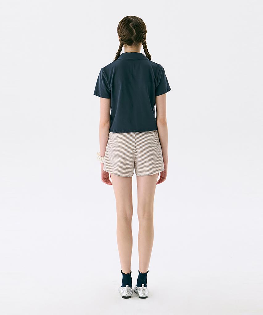 JUNEJUNE SPACE Vol13. Crop Pk T-Shirts_Navy(Vol13. Crop Pk T-Shirt_Navy)