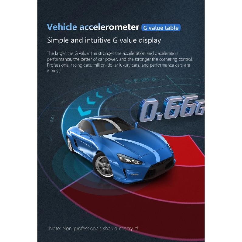 OBD + GPS P24 HUD Car OBD Head Up Display on Board Computer Digital Speedometer Water Temp Fuel Consumption Slope Meter