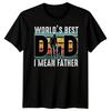 Mens Silhouette Dad and Child Funny Fathers Day T-Shirt Tee Best Daddy Ever #FD