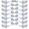 20 Pcs Rimless Butterfly Shaped Sunglasses Women  New In Fashion Multicolor Decor Sun Glasses Trendy Stylish Lady Shades