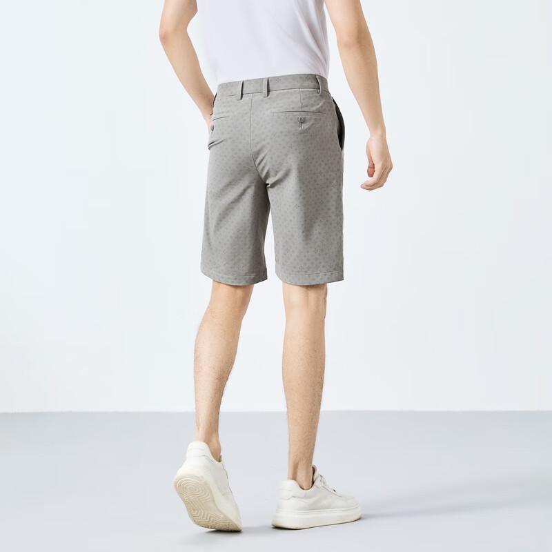 Qipai Men s Summer All-Over Print Straight Fit Shorts 32