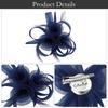 Elegant 3D Flower Fascinators Hat Large Flower Formal Rose Fascinators Tea Party Hats Women's Headwear