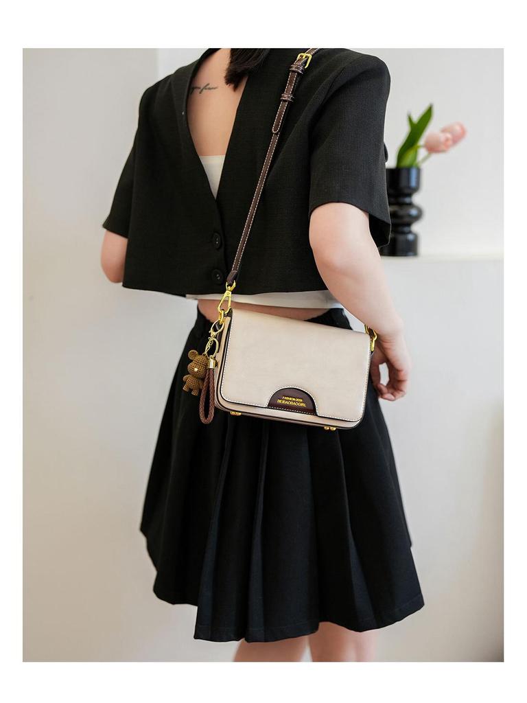 Color Block Urban Minimalist Women's Crossbody Shoulder Bag