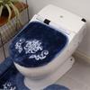 Senko NYNAS Royal Palace Toilet Lid Toilet Navy Blue with Elegant 14576 Cover, Standard/Flush Lid, Rhinestones, Design,