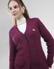 MONTE CARLO Women's V Neck Full Sleeves Cardigan