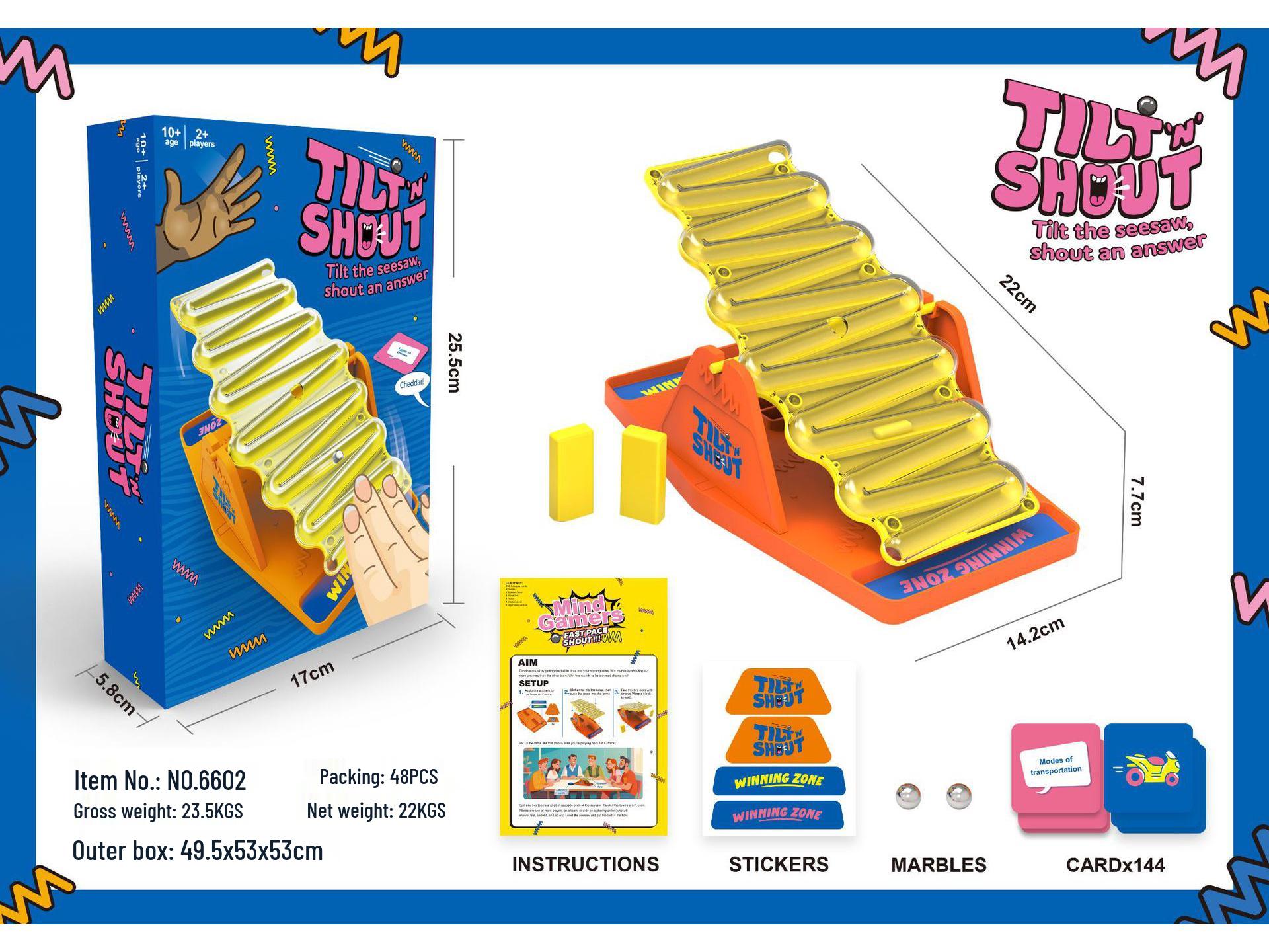 Наклони и крикни: Семейная настольная игра Качели