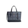 Mollie Classic Monogram Jacquard Uzavírání na zip Látka a kůže Taška přes rameno Crossbody Dámské tašky Denimová modrá CH228-IMDEI