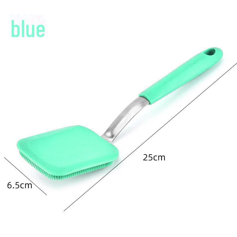 Silicone Spatula Pot Brush, Soft Bristle, Oil-Free, Non-Damaging, Universal Kitchen Cleaner