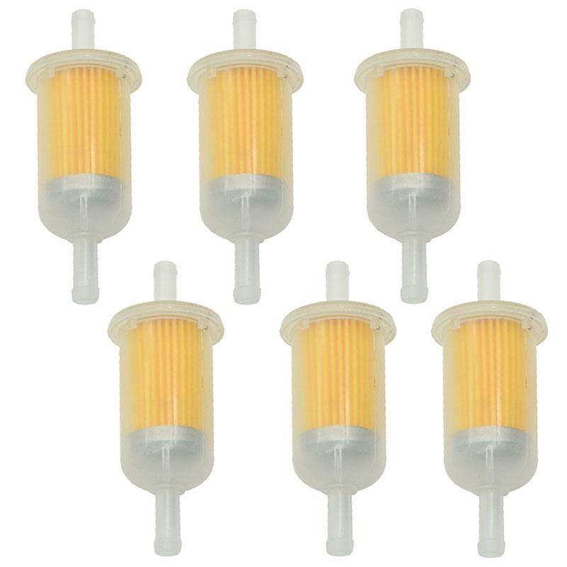 6/1Pcs 6MM-8MM Car Gasoline Oil Filter Pipes Universal Inline Gas Fuel Filter For Small Engine Lawn Mower Motorcycle Accessories