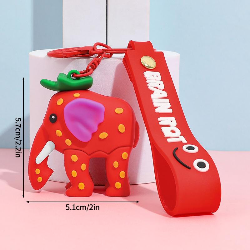 67 Keychains Cartoon Brainrot Keychain Hanging Ornament for Bags Party Favors Gift Six Seven Keyring Hanging Pendants