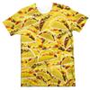 3D Print Funny Fried Chicken T-Shirts Pizza Food Graphic Men's Short Sleeve