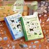 Cute Forest Cat PET Film Sticker Book for Journals and Collages