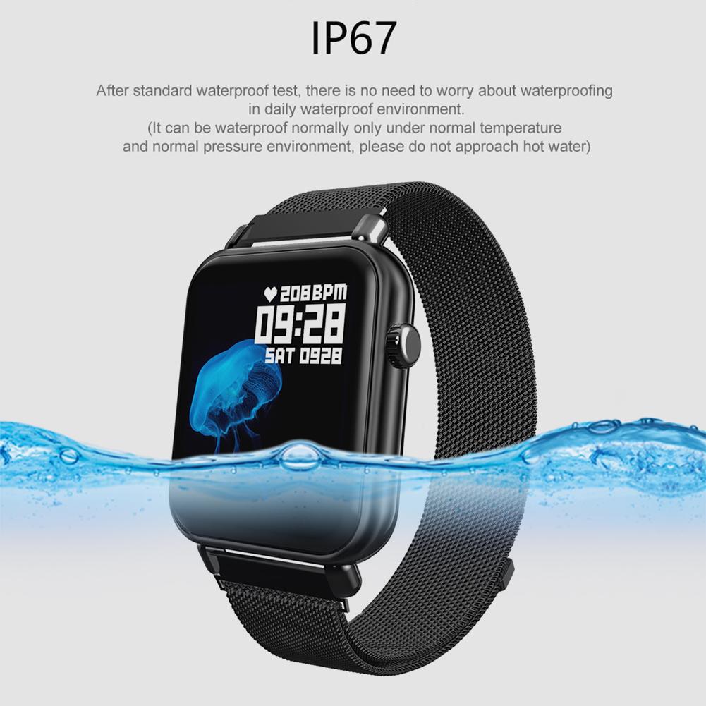 Bakeey Y6 Pro Fun Dynamic Icon Smart Watch HR Blood Pressure Stopwatch  Music Weather Smart Watch