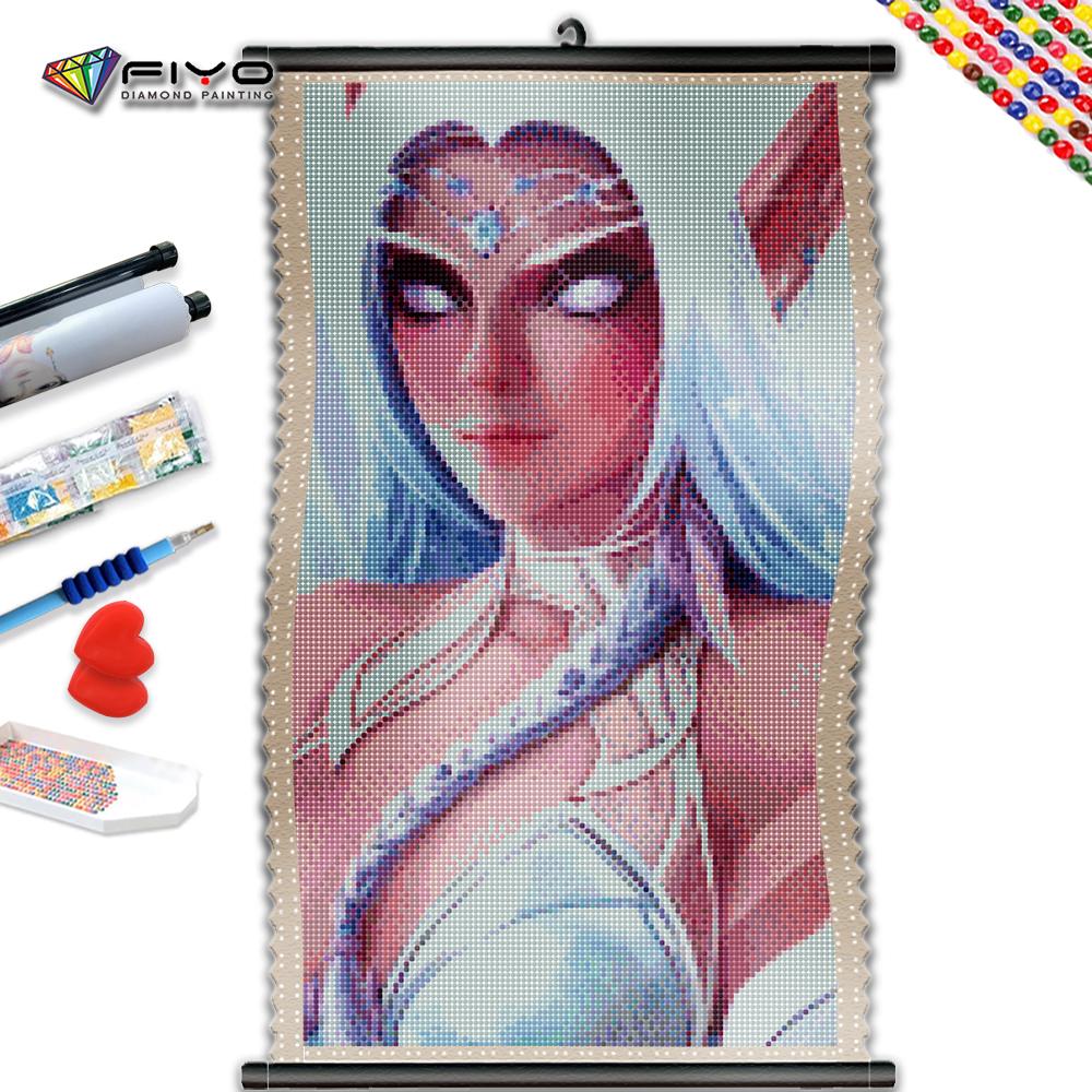 

5D DIY Рамка Алмазная картина Красивый Эльф Полный квадратный круглый дрель Вышивка Портрет Женская мозаика Рукоделие Домашний декор