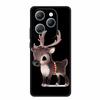 For Infinix Hot 40 Pro Case Hot40 Pro Black Silicone Soft Phone Case For Infinix Hot 40 Pro Back Cover Case 6.78" Cute Cartoon
