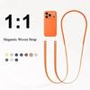 Official Case Magnetic Lanyard Crossbody Adjustable Neck Strap Multi-functional Woven Lanyard for Orginal IPhone 17Pro Max Phone