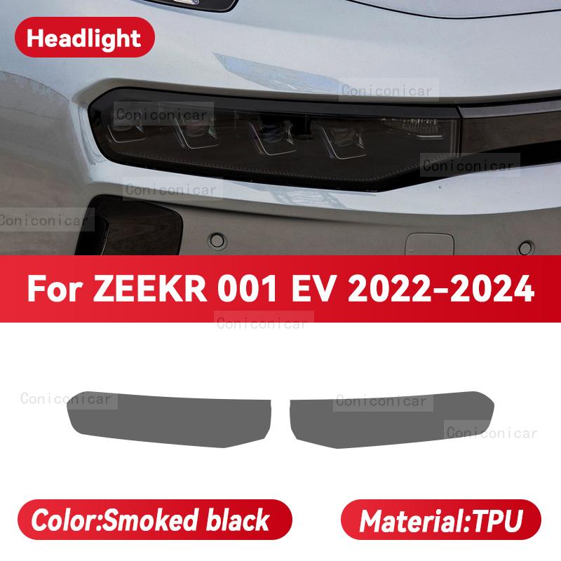 Pentru ZEEKR 001 EV -2024 Film Protector Faruri Auto Față Lumină TPU Anti-zgârieturi Faruri Nuanțare Accesorii